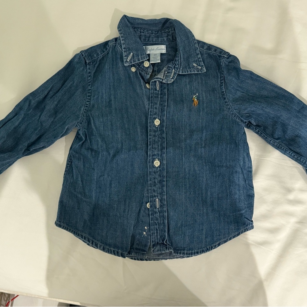 Polo Ralph Lauren Denim Button-Up Shirt 18M